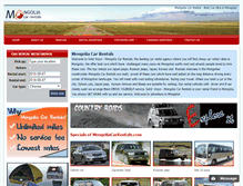 Tablet Screenshot of mongoliacarrentals.com